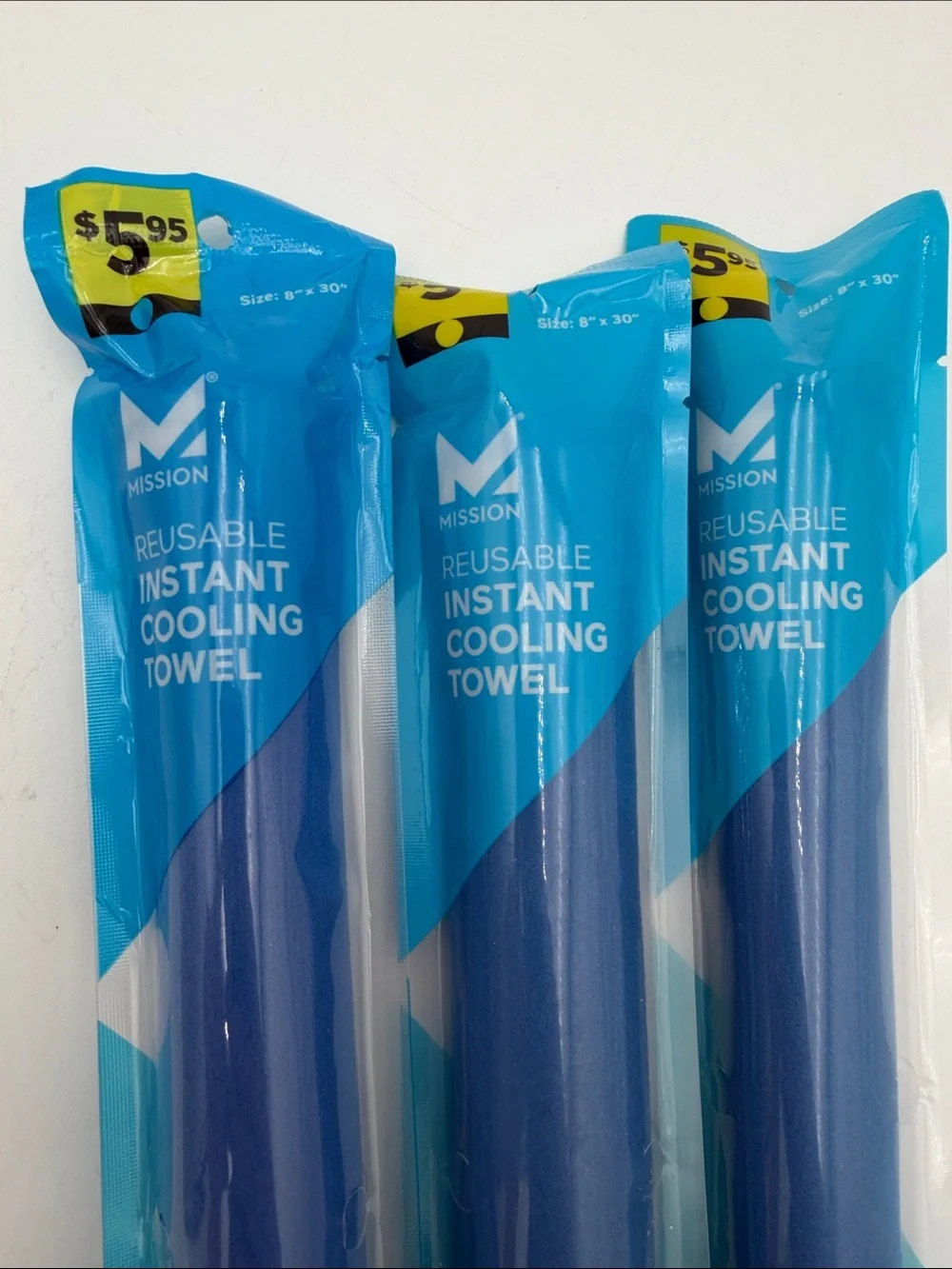 3 Reusable Instant Cooling Towel - Blue
